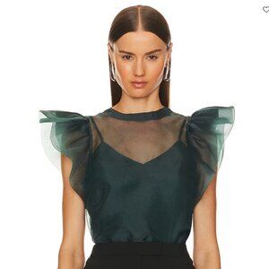 NWT SIMKHAI Corina Top in Emerald